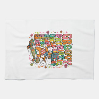 Linge De Cuisine Patriotic Uncle Sam Cat Retro Typography T-Shirt (