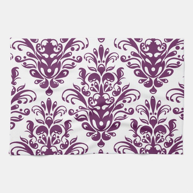 Linge De Cuisine Patters de Damask (Horizontal)