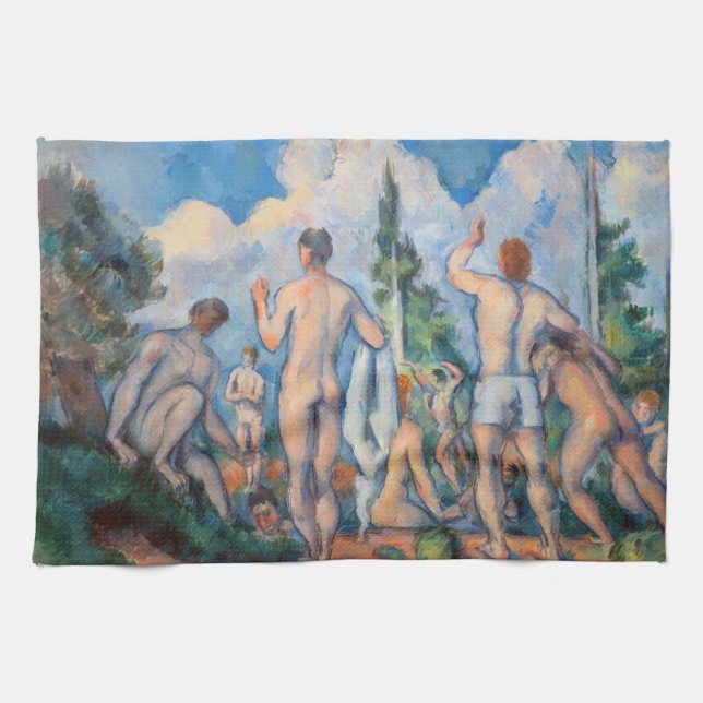 Linge De Cuisine Paul Cezanne - Baigneurs (Horizontal)
