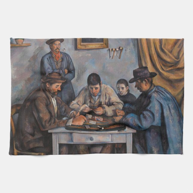 Linge De Cuisine Paul Cezanne - Les Joueurs De Cartes (Horizontal)