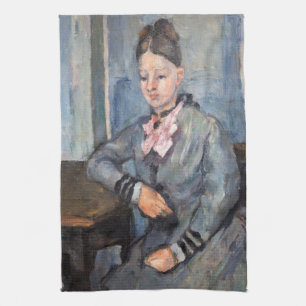 Linge De Cuisine Paul Cezanne - Madame Cezanne appuyée sur une tabl