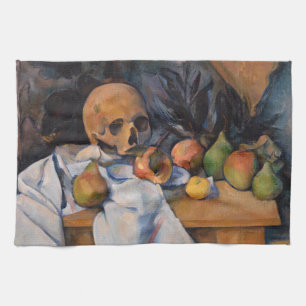 Linge De Cuisine Paul Cezanne - Nature morte au crâne