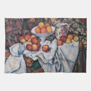 Linge De Cuisine Paul Cezanne - Nature morte, pommes et oranges