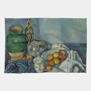 Linge De Cuisine Paul Cezanne - Vie morte avec pommes