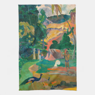 Linge De Cuisine Paul Gauguin Matamoe, Paysage avec les Peacocks