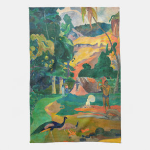 Linge De Cuisine Paul Gauguin - Paysage aux paons / Matamoe