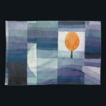 Linge De Cuisine Paul Klee Abstrait Tree Blue Peinture<br><div class="desc">Peinture moderniste Paul Klee - Cette peinture abstraite bleue est appelée "Le Porte-monnaie d'automne" par l'artiste abstrait Paul Klee. Originaire de Yale University Art Gallery.</div>