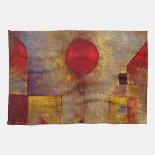 Linge De Cuisine Paul Klee Red Balloon Art Abstrait Coloré
