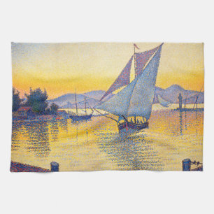 Linge De Cuisine Paul Signac - Le Port au coucher du soleil, Opus 2