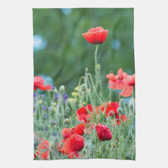 Linge De Cuisine Pavot sauvage (Vertical)