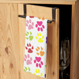Linge De Cuisine Paws Colorés, Paws Chiens, Paws Chat
