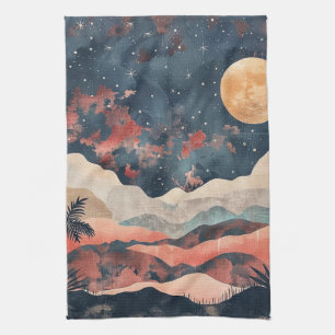 Linge De Cuisine Paysage Abstrait de Boho (24)