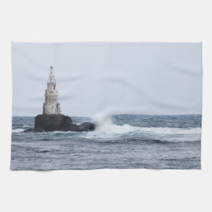 Linge De Cuisine Paysage marin avec phare