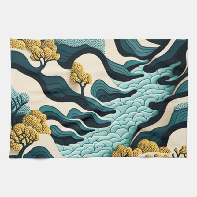 Linge De Cuisine Paysage moderne (Horizontal)
