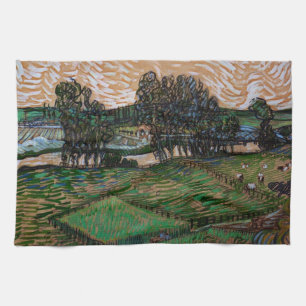 Linge De Cuisine Paysage, Pont sur l'Oise par Vincent van Gogh