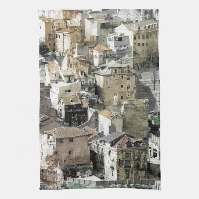 LINGE DE CUISINE PAYSAGE URBAIN DE LISBONNE (VUE DE CHÂTEAU DE ST (Vertical)