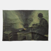 Paysanne au coin du feu par Vincent van Gogh