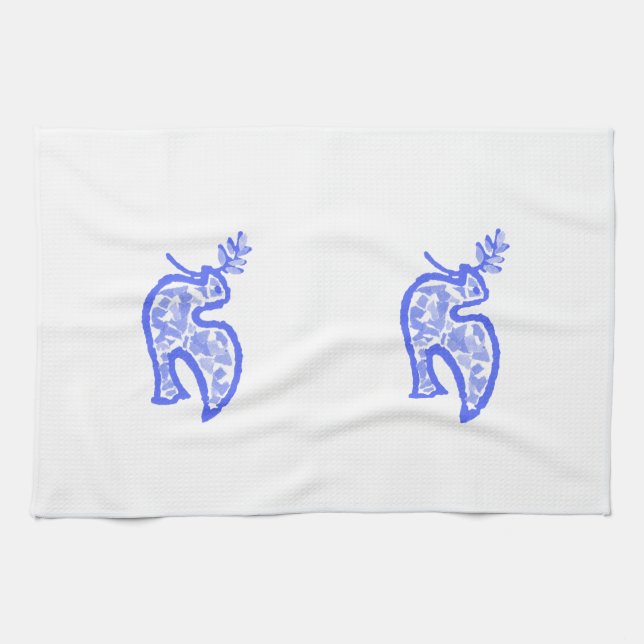 Linge De Cuisine Peace Doves  (Horizontal)