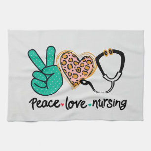 Linge De Cuisine Peace Love Nuring