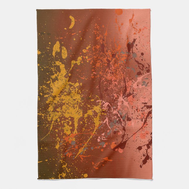 Linge De Cuisine Peach Flurry (Vertical)