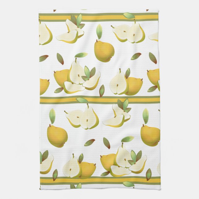 Linge De Cuisine Pears Fruit Botanique (Vertical)