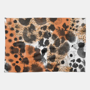 Linge De Cuisine Peau animale : motif léopard créatif.