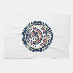 Linge De Cuisine Pêche à la liberté Patriotique Loisirs Patriotique