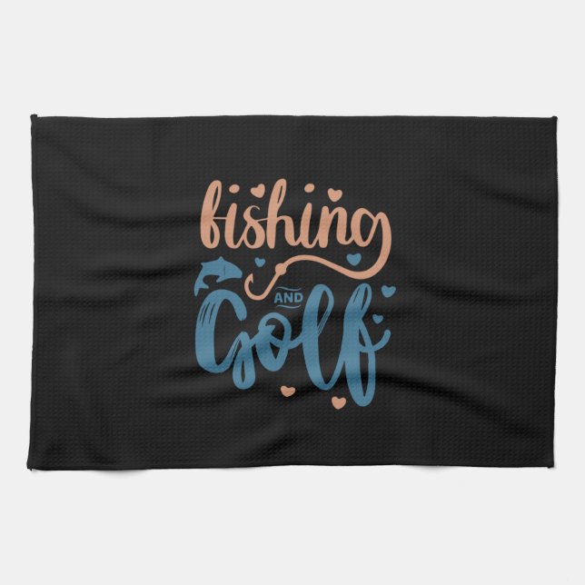 Linge De Cuisine Pêche et golf (Horizontal)