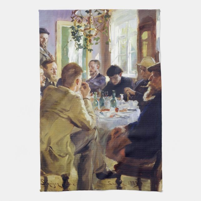 Linge De Cuisine Peder Severin Kroyer - Heure du déjeuner (Vertical)