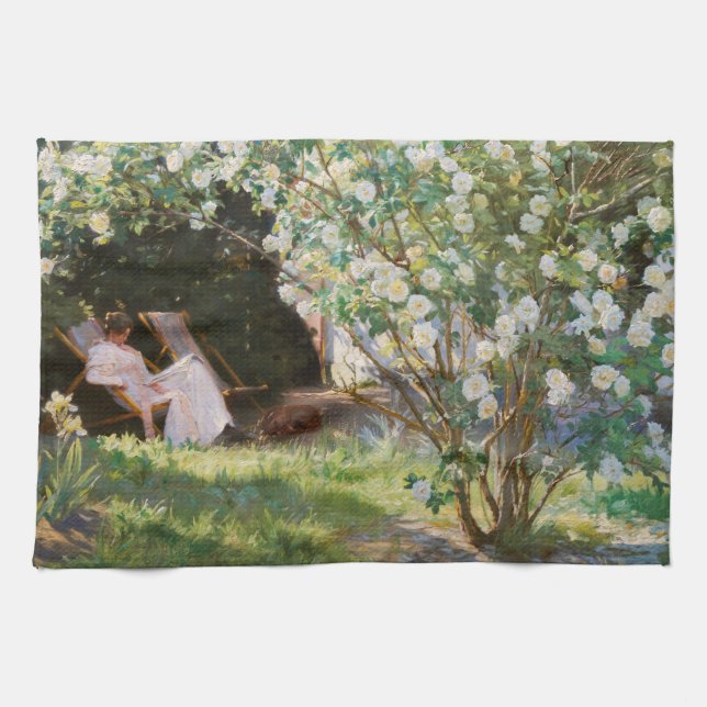 Linge De Cuisine Peder Severin Kroyer - Roses (Horizontal)
