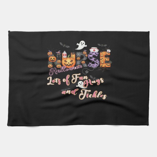 Linge De Cuisine Pédiactrics Infirmière Amusement Halloween Design  (Horizontal)