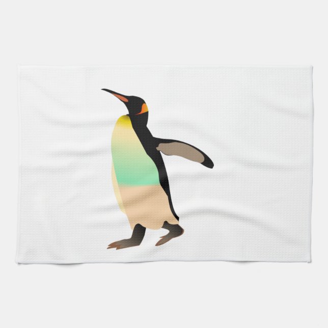 Linge De Cuisine Peguin coloré (Horizontal)