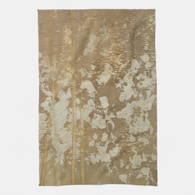 Linge De Cuisine Peinture Abstraite en or avec lunettes d'argent (Vertical)
