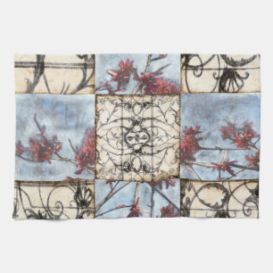 Linge De Cuisine Peinture abstraite lambrissée de Scrollwork