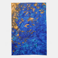 Peinture acrylique bleu or jaune d'Artsy Cobalt