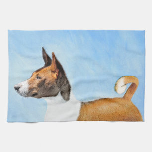 Linge De Cuisine Peinture Basenji - Belle Art Original
