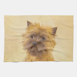 Linge De Cuisine Peinture de Cairn Terrier - Cute Original Chien Ar