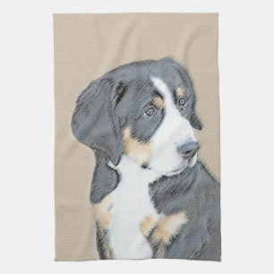 Linge De Cuisine Peinture de Chien de Montagne bernois - Art origin