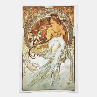 Linge De Cuisine Peinture de série de Nouveou Mucha d'art