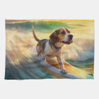 Peinture de surf sur la plage de Beagle