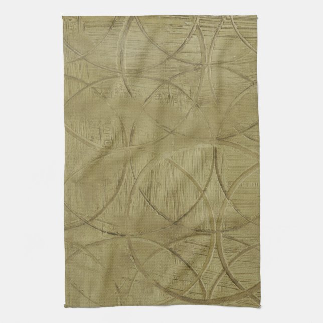 Linge De Cuisine Peinture des cercles liés par Jennifer Goldberger (Vertical)