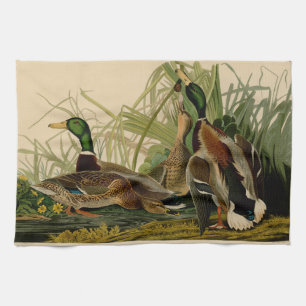 Linge De Cuisine Peinture d'oiseaux de Mallard Duck Audubon