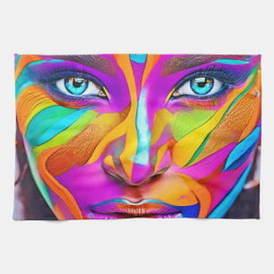 Linge De Cuisine Peinture faciale vibrante