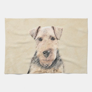 Linge De Cuisine Peinture galloise Terrier - Cute Original Chien Ar