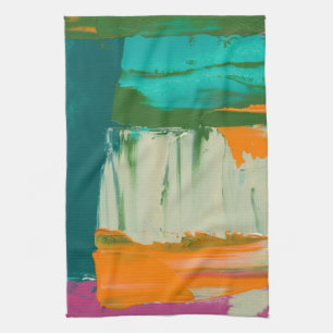 Linge De Cuisine Peinture libre multicolore d'expression