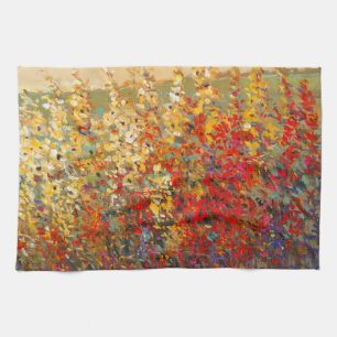 Linge De Cuisine Peinture murale lumineuse de jardin des fleurs