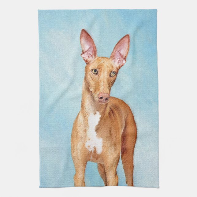 Linge De Cuisine Peinture Pharaon Hound - Cute Original Chien Art (Vertical)