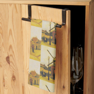 Linge De Cuisine Peinture vintage de Van Gogh Paris Moulin