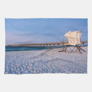 Linge De Cuisine Pensacola Matin Lifeguard Stand And Pier