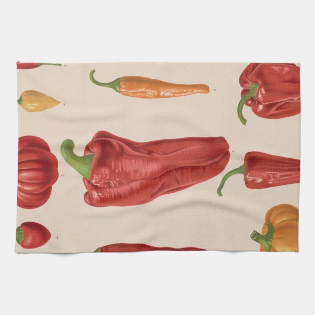 Linge De Cuisine Peppers Chili, Peppers Red Chili (Horizontal)